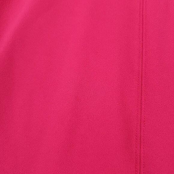 Michael Kors Scuba Crepe Chain Trim Mini Dress Womens S Deep Pink Short Sleeve - Picture 9 of 11